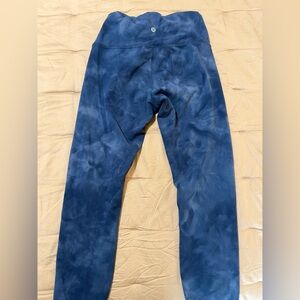 lululemon athletica Navy Tie-Dye High-Rise Leggings